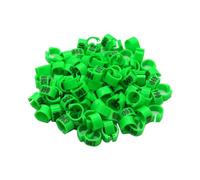 50Pcs 01-50 Numbered Bird Foot Rings,10Mm Inner Diameter Clip Type Pigeon Leg Bands,Suitable For Dove Parrot Poultry Farming Foot Identification Rings(Green)