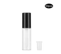 50pcs 1.2ml Mini Lip Gloss Tubes Lipstick DIY Lip Gloss Container Empty Bottles Small Convenient Lip Dye Fluid Transparent Leak-Proof Plug Makeup Artists Travel