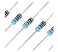 50pcs 1/2W Metal Film Resistor 2.4 2.7 3 24 27 30 240 270 300 R K Ohm 1% 0.5W Five-color Ring 2K4 2K7 3K Resistance 2R4 3R IDGTTLDF(0.5W MF 120K)