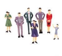 50pcs 1:32 Scale Model People Figures Plastic Sitting and Standing Miniature Accessories for 1 Gauge Train Layouts Landscapes Street Scenes Dioramas