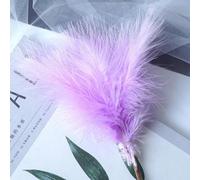 50Pcs 10-15cm Natural White Turkey Feathers for Handicraft Jewelry Creation Accessories Wedding Party Decoration-white-50pcs [Light Purple,50pcs]
