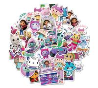 (50pcs) 10/50Pcs Cartoon Cute Stickers Gabbys Dollhouse Pack Skateboard Fridge Graffiti Suitcase Phone Notebook Kids Stickers Gift Toy