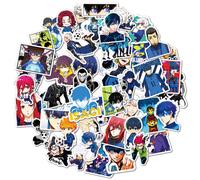 (50pcs) 10/50Pcs Japan Blue Lock Stickers Anime Scrapbook Luggage Notebook Graffiti Laptop Guitar Cartoon Stickers Manga Vinyl Gift Toy
