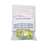50PCS =10 Kinds * 5 PCS Correction Capacitor Package Kit KIT 100V 102J 152J 332J 472J 103J 333J 473J 104J 224J 474J AUOQKQUT