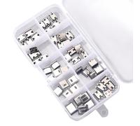 50Pcs 10 Models USB C Charger Port Replacement, Type C PCB SMT Charging Port Femal Socket Solder Connector for Mobile Phone and Other Product Repair Kits