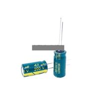 50PCS-1000PCS 200V47uf 47UF 200V electrolytic capacitors and 10 * 20MM IDGTTLDF(200PCS)
