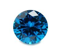 50pcs/100pcs 3.25~8.5mm AAAAA Round Cubic Zirconia Stone Loose CZ Synthetic Gems for Jewelry Making-Deep Sea Blue-3.25mm 100pcs