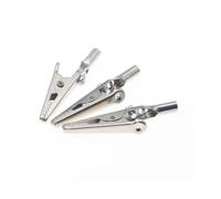 50pcs/100pcs 50mm Nickel Plated Alligator Clips, Single Handle Test Clips for Electrical Probes(50 piece)