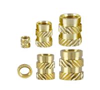 50pcs 100pcs M3 M5 M6 Thread Knurled Brass Threaded Heat Set Resistant Insert Embedment Nut For 3D Printer Parts(M3,50pcs)
