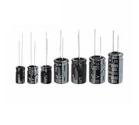 50pcs 100V Aluminum Electrolytic Capacitor 1UF 2.2UF 3.3UF 4.7UF 10UF 22UF 33UF 47UF 100UF 220UF 470UF 1000UF Electronic Accessories (Size : 100V 2.2UF 20PCS)