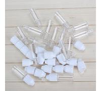 50PCS 10ml Transparent Empty Squeezable Lab Solvents Liquid Dropper Bottles