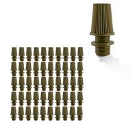 50Pcs 10mm Male Thread Plastic Cord Grip Cable Lock for Pendant Lights | Strain relief connector with adjustable cord grip cable lock for secure ceiling wiring and lamp holder fitting(Army Green )