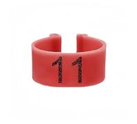 50pcs-10pc Chicken Foot Ring 1.6cm Turkeys Quail Multi-Color Numbered Identification Leg Rings Poultry Carry for Chickens, Ducks, Hens, Poultry(Red,10pcs)