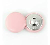 50Pcs 11-28mm Color Leather Buttons for Clothing Sofa Decor Round Shank Button Bags Jacket Replace Buckle DIY Sewing Accessories-LightPink-25mm