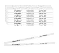 50Pcs 12 inch Handmade Stickers Self Adhesive Stickers Long Label Sealing Stickers Food Retail Package Seal Labels Stickers Tamper Evident Labels Cake Baking Gift Decorative Stickers Labels