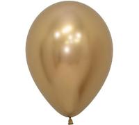 50pcs 12in REFLEX GOLD BALLOON Birthday Party