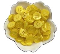 50pcs 12mm Color Resin Cat Eye Button Pearllight Bowl Shape Four Eye Button Wedding Decoration Sewing Accessories(39)