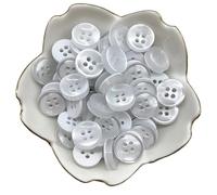 50pcs 12mm Color Resin Cat Eye Button Pearllight Bowl Shape Four Eye Button Wedding Decoration Sewing Accessories(27)