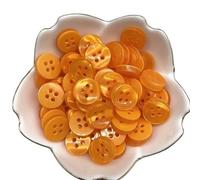 50pcs 12mm Color Resin Cat Eye Button Pearllight Bowl Shape Four Eye Button Wedding Decoration Sewing Accessories(40)