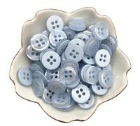 50pcs 12mm Color Resin Cat Eye Button Pearllight Bowl Shape Four Eye Button Wedding Decoration Sewing Accessories(33)