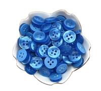 50pcs 12mm Color Resin Cat Eye Button Pearllight Bowl Shape Four Eye Button Wedding Decoration Sewing Accessories(43")