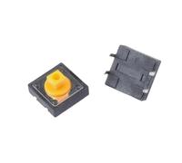 50pcs 12x12x7.3mm Tactile Switch Square Push Button Tact Switch 12 * 12 * 7.3mm Mic ro Switch B3FF-4055 12 * 12 * 7.3mm(Black)