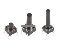 50PCS 12X12X7mm Light Push Button Switch DIP4 ON/OFF Copper 4PIN