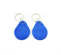 50PCS 13.56MHz 14443A MF1 S50 Small Smart IC Tag Keyfob Token Key Ring