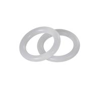 50pcs 13x18x2.5mm White Silicone Waterproof Sealing O-Rings, Inner Diameter 13mm, Outer Diameter 18mm, Cross-Sectional Diameter 2.5mm