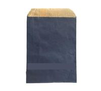 50pcs 15 * 10CM Wave Dot Kraft Paper Candy Biscuit Bags Packing Pouch Popcorn Bag Birthday Wrapping Supplies Pastry Tool for Birthday Wedding Sweets(Dark blue)