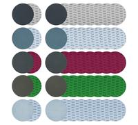 50Pcs 150mm Sanding Discs Wet and Dry Hook and Loop Round Sanding Pads 1000 1500 2000 3000 5000 Assorted Grit Silicon Carbide Sand Pads Kit for Polishing Metal Automotive