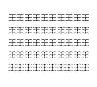 50PCS 16mm 3 - Ring Comb Binding Spine, PP Book Binder Combs for A4 B5 A5 Reports and Presentations, Cuttable Plastic Binding Rings with 19mm Hole Pitch for Document (Black)