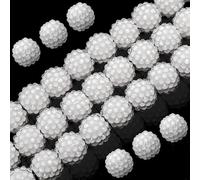 50PCs 16MM Chunky Resin Rhinestone Beads Round Disco Ball Bubblegum Beads for Women Necklace Bracelet Jewelry Making Phone Lanyard Hair Accessories DIY Crafts (Jelly White)