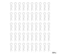 50pcs 18mm R-type cotter pins zinc plated retaining clips automotive fasteners clevis pins spring hair pin hardware