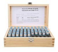 50pcs 2.5-2.99mm Plug Pin Gage Set 0.001mm Tolerance Bearing Steel Precision Tool