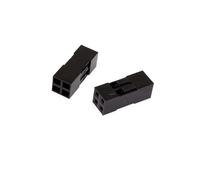 50pcs 2.54mm Dupont Connector Male/Female Pin Way Cable Plug 2/3/4/5 Electrical Jumper Header Housing Wire Kit(2X2PIN Housing 50pcs)