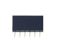 50Pcs 2.54mm Single Female Heater 1X2P/3P/4P/5P/6P/7P/8P/10P/12P/14P/15P/16P/20P/40P Single Row Pin Block (1X6P)