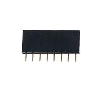 50Pcs 2.54mm Single Female Heater 1X2P/3P/4P/5P/6P/7P/8P/10P/12P/14P/15P/16P/20P/40P Single Row Pin Block (1X8P)