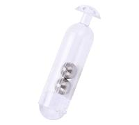 50pcs 21mmPlastic rattles shake fishing lure,Metal ball rattles insert sound attract,Plastic fishing sound bar fishing supplie,Soft fish lure transparent white