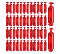 50pcs 21mmPlastic rattles shake fishing lure,Metal ball rattles insert sound attract,Plastic fishing sound bar fishing supplie,Soft fish lure transparent white