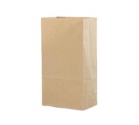 50pcs 24x13x8cm Colored Kraft Paper Bags Packing Square Bottom Bags Wedding Candy Flat Pocket Red Paper Bag(Kraft paper)