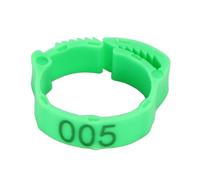 50Pcs~25pcs Adjustable Chicken Foot Ring 6 Colors Numbered Identification Leg Rings Clip for Poultry Chickens Ducks Geese Parrot for Chickens, Ducks, Hens, Poultry(Green,25pcs)