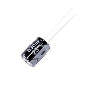 50PCS 25V330UF 8 * 12mm 330UF 25V 8x12mm aluminum electrolytic capacitor DIP