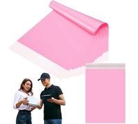 50pcs 25x35cm Pink Vinted Postage Bags Mailing Bags for Clothes,Mailing Poly Postal Self Seal Bags,Parcel Shipping Bags Strong Packaging Bags Delivery Bags Plastic Envelopes for Posting Clothes Parcel