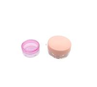 50pcs 2g -20g Empty Plastic Cream Lotion Jar Pots Transparent Sample Bottles Eyeshadow Cream Lip Balm Container Nail Art Storage Pot Container Portable Travel Storage Makeup Jar (10g,Pink)