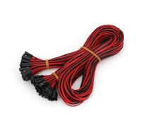 50Pcs 2Pin Female To Female Pitch 2.54mm 70cm Jumper Wire Connector 26AWG For 3D Printer BIANMTSW