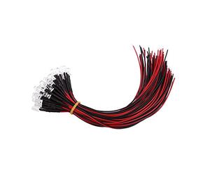 50Pcs 3/5/10mm Pre-Wired Diffused LED Diodes Multi Colors Light DC 9-12V(Slow Flashing-5mm)