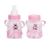 50PCS 3.5 Inch Candy Bottles, Feeding Bottle Candy Box for Baby Shower Party Favor Gifts Decorations(Pink)