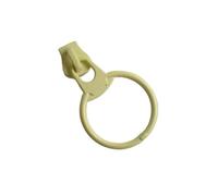 50Pcs 3# 5# O Rings Zipper Slider for Resin Zip Bag Clothes Zips Head Coat Jacket Zippers Ring Puller Repair Kits Sew(Yellow-No3)