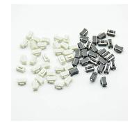 50pcs 3 * 6 * 4.3/4.5/5mm Panel PCB Momentary Tactile Tact Push Button Switch 2 Pin DIP Light Touch Keys Keyboard black/White IDGTTLDF(Black 50pcs,3x6x4.3mm)